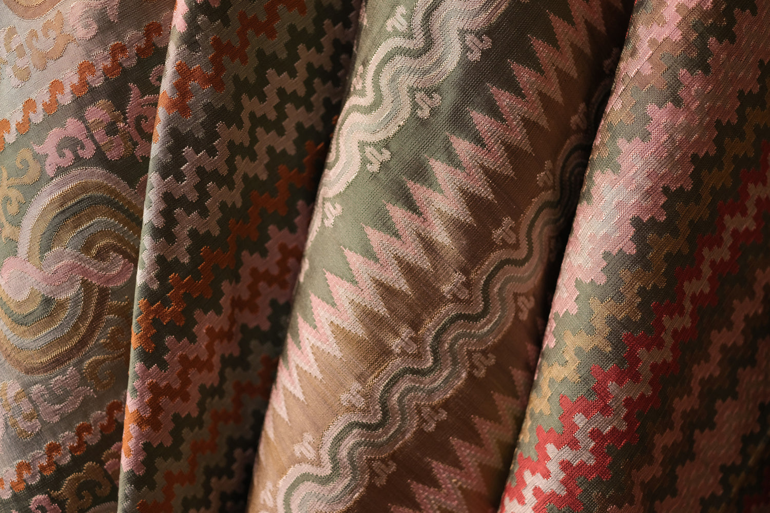 Turquoise Mountain Silk Handwoven Acheiks