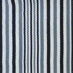 Broadloom carpet swatch in a striped pattern blue color