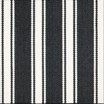 Broadloom carpet swatch in striped pattern black white color
