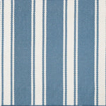 Broadloom carpet swatch in striped pattern medium blue color
