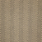 Broadloom carpet swatch herringbone design in tan black