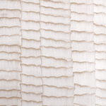 Detail of wallpaper in an abstract textural pattern in metallic pink and cream.