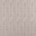 Detail of wallpaper in an abstract geometric print in gray and tan.