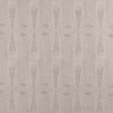 Detail of wallpaper in an abstract geometric print in gray and tan.