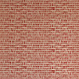 Detail of wallpaper in a textural grid print in shades of red and cream.