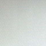 Detail of wallpaper in a textural grid print in shades of light blue and cream.
