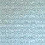 Detail of wallpaper in a textural grid print in shades of blue and cream.