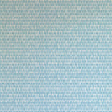 Detail of wallpaper in a textural grid print in shades of blue and cream.