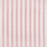 Detail of fabric in a textural speckled stripe print in pink and cream.