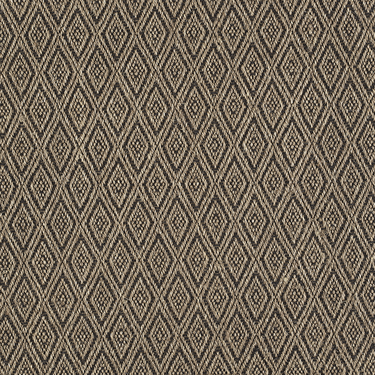 Broadloom carpet swatch diamond design in tan/dark brown 
