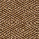Broadloom carpet swatch diamond design in tan brown