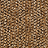 Broadloom carpet swatch diamond design in tan brown