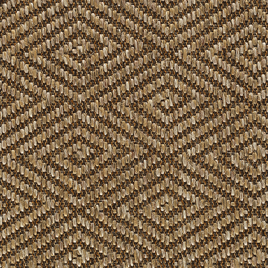 Broadloom carpet swatch diamond design in tan brown