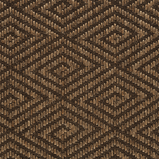 Broadloom carpet swatch diamond design in dark brown