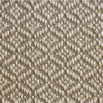Broadloom carpet swatch in a diamond pattern neutral color