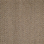Broadloom carpet swatch herringbone design in brown cream