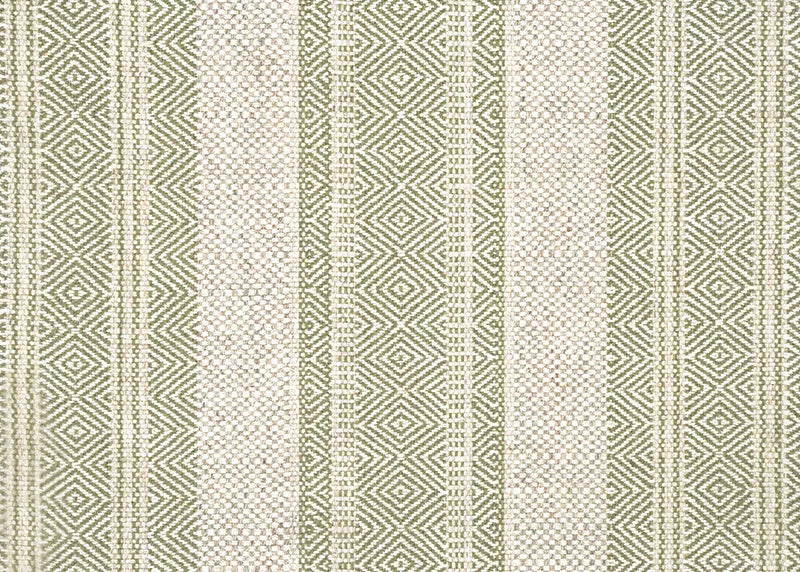 Broadloom carpet swatch striped/diamond design in green