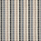 Broadloom carpet swatch striped design in blue tan black
