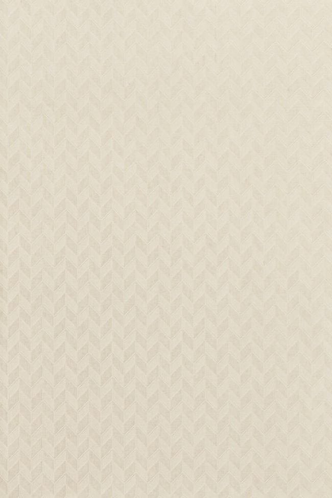 Broadloom carpet with a herringbone check in tonal cream. 