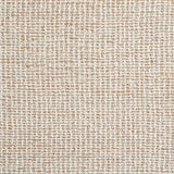 Broadloom carpet swatch, in a textured tan and white design.