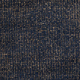 Broadloom carpet swatch, in a textured navy and brown design.