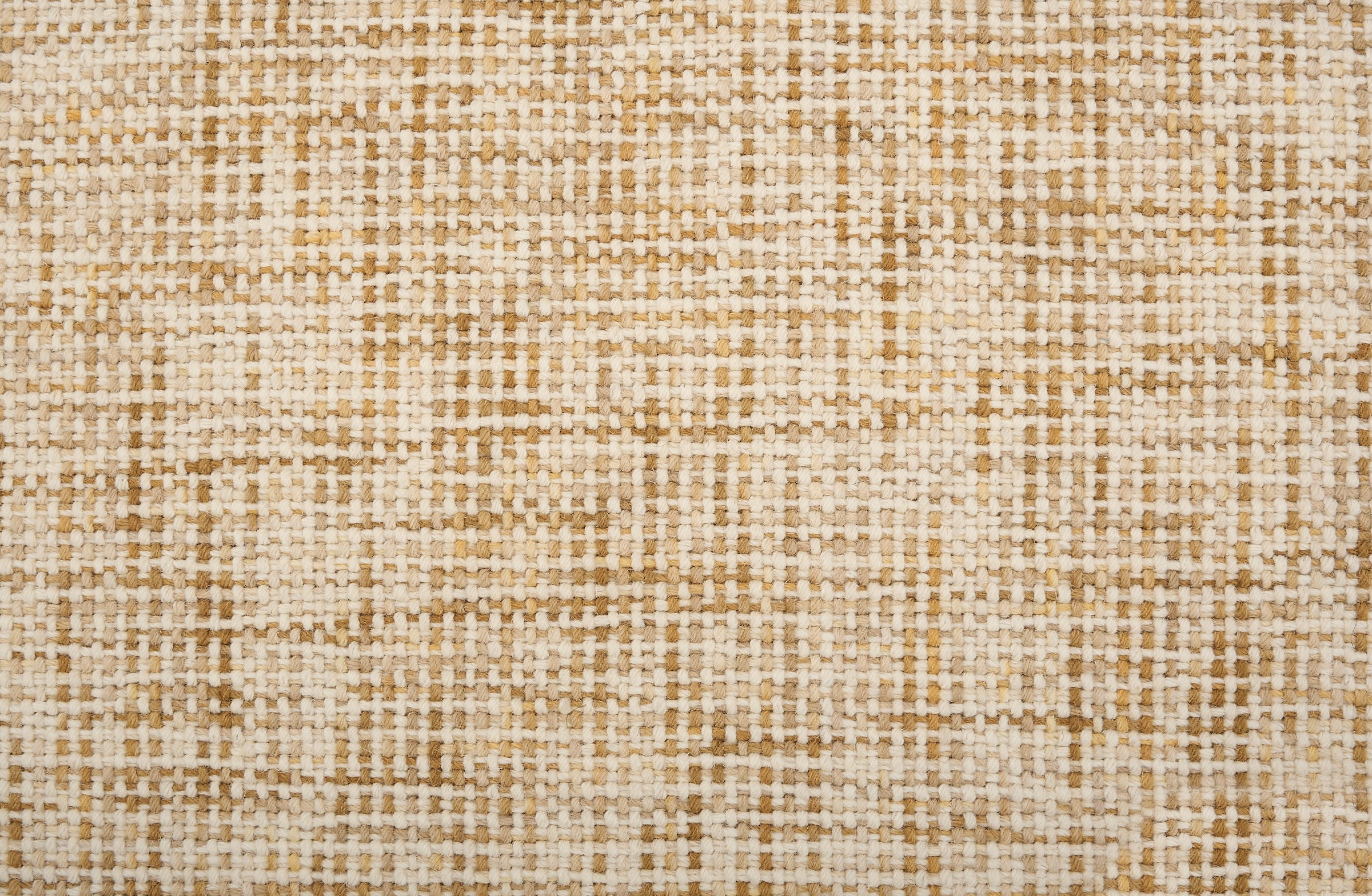 Broadloom carpet in a textural basket weave in cream mixed with warm shades of tan. 