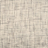 Broadloom carpet in a textural basket weave in cream mixed with grey.