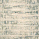 Broadloom carpet in a textural basket weave in cream mixed with blue and green.