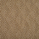 Broadloom carpet in a raised diamond pattern in camel. 