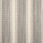 Broadloom carpet in a flatwoven stripe in grey and cream. 