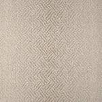 Broadloom with a geometric pattern on an ombré background in beige.
