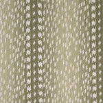 Broadloom carpet with a cream dashed stripe on an ombré field in shades of green.
