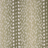 Broadloom carpet with a cream dashed stripe on an ombré field in shades of green.