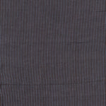Detail of fabric in a stripe print in brown and navy.