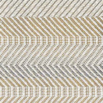Broadloom carpet sample in a ivory, tan and grey herringbone pattern