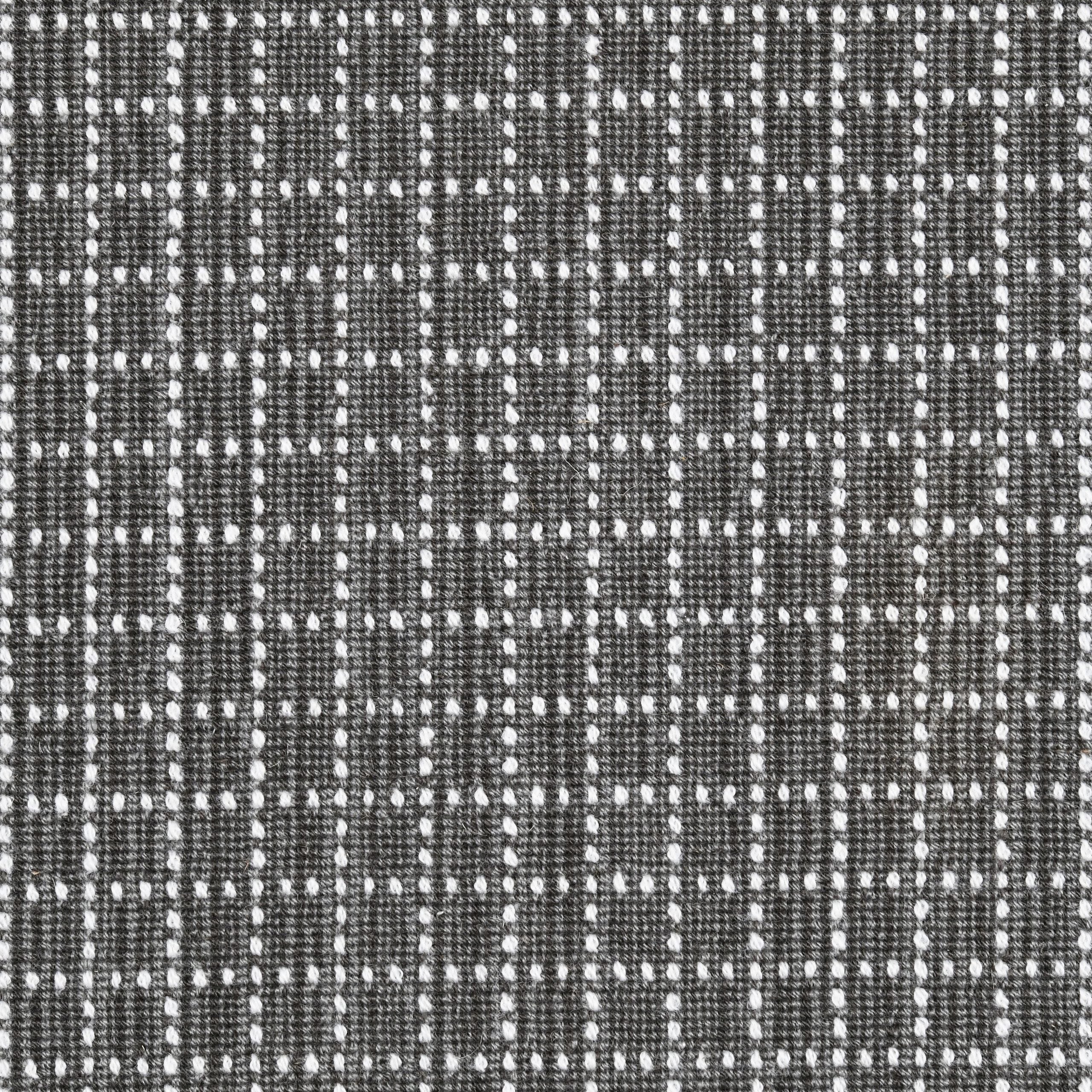 Broadloom carpet swatch in checkered pattern in charcoal