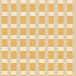 A wallpaper detail in a gridded check pattern in tan, cream ochre yellow. 