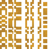 Modernist checkerboard pattern in yellow ochre and cream.