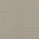 Woven fabric in a geometric grid print in yellow and brown on a cream field.