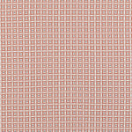 Woven fabric in a geometric grid print in red and navy on a cream field.