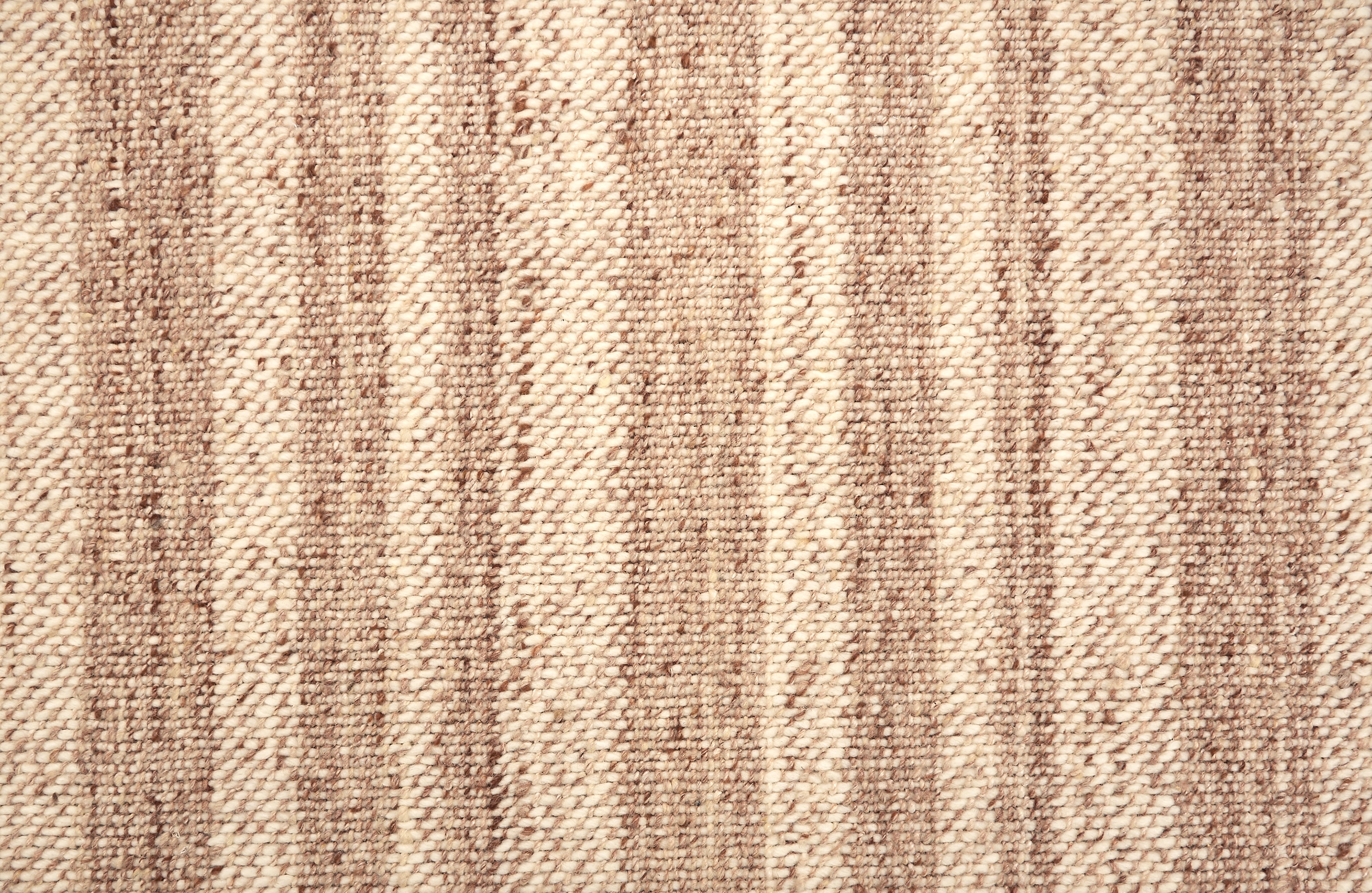 Textural striped broadloom carpet in warm brown. 