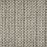 Broadloom carpet in a textural weave in black and white.