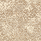 Broadloom carpet in a textural diamond pattern in ivory wool and sisal.