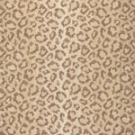 Broadloom carpet swatch in a leopard skin pattern, in tan brown.