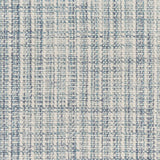 Textural basketweave broadloom in slate blue.
