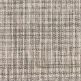 Textural basketweave broadloom in brown and cream.