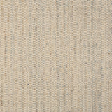 Textural strié broadloom in shades of cream and pale blue.