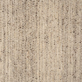Textural strié broadloom in shades of ecru and brown.