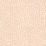 Broadloom in a dimensional herringbone stripe in cream and pink