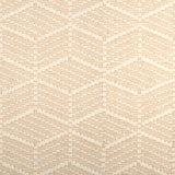 Broadloom in a dimensional herringbone stripe in cream and beige.